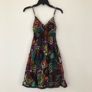 Colorful Tribal Print Summer Dress